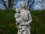 Beeld Maria met Kind - 42 cm - Steen, Tuin en Terras, Ophalen of Verzenden, Steen, Mensenbeeld