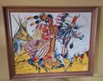 Native American te paard 93 x 113, Ophalen