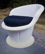 Ronde Lounge stoel Ikea met bergruimte, Huis en Inrichting, Stoelen, Ophalen, Kunststof, Wit, Zo goed als nieuw