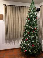 Volledig versierde kersboom met lichtjes hoogte 220 cm, Huis en Inrichting, Stoffering | Gordijnen en Lamellen, Ophalen, 100 tot 150 cm