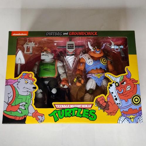 TMNT Ninja Turtles - Dirtbag & Groundchuck | Neca, Verzamelen, Poppetjes en Figuurtjes, Zo goed als nieuw, Ophalen of Verzenden