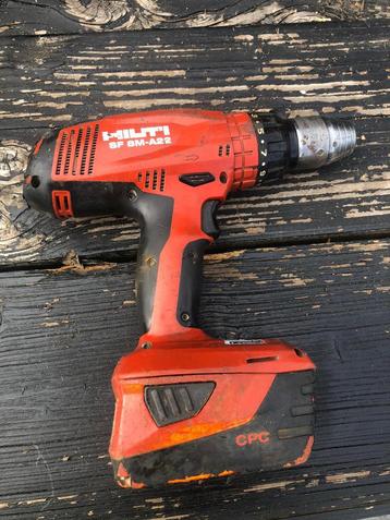 SF Hilti 8M-22 snoerloze boor- en schroefboormachine + ACCU beschikbaar voor biedingen