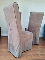 Stoelen en hoezen, Brun, Enlèvement, Utilisé, Quatre