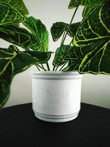 eigentijdse keramische plantenpot design, Tuin en Terras, Bloempotten, Gebruikt, Aardewerk, Binnen, Balkon, Tuin, Minder dan 40 cm