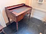 Antieke schrijftafel / bureau met lades, Antiek en Kunst, Ophalen
