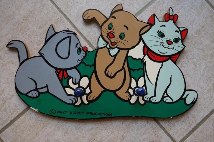 Aristocats , Walt Disney kapstok Berlioz , Marie & Toulouse, Verzamelen, Disney, Gebruikt, Overige typen, Overige figuren, Ophalen of Verzenden