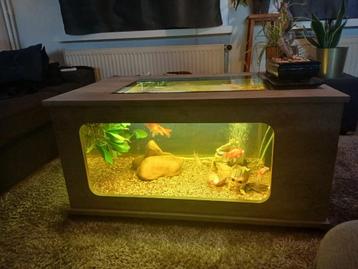 salontafel aquarium  beschikbaar voor biedingen