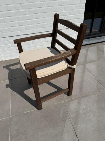 Teak tuinstoel x 4, Tuin en Terras, Ophalen, Gebruikt