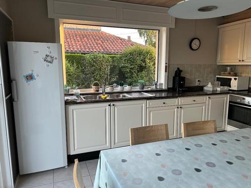 Volledige keuken, Huis en Inrichting, Keuken | Complete keukens, Gebruikt, Hoekkeuken, Wit, Graniet of Steen, Ophalen