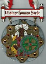 Medaille carnaval Keulen Duitsland Hunnen Horde, Verzenden, Overige materialen