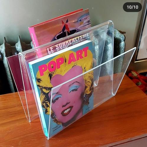 Perspex magazinebak space age, Huis en Inrichting, Woonaccessoires | Krantenbakken en Lectuurbakken, Ophalen of Verzenden