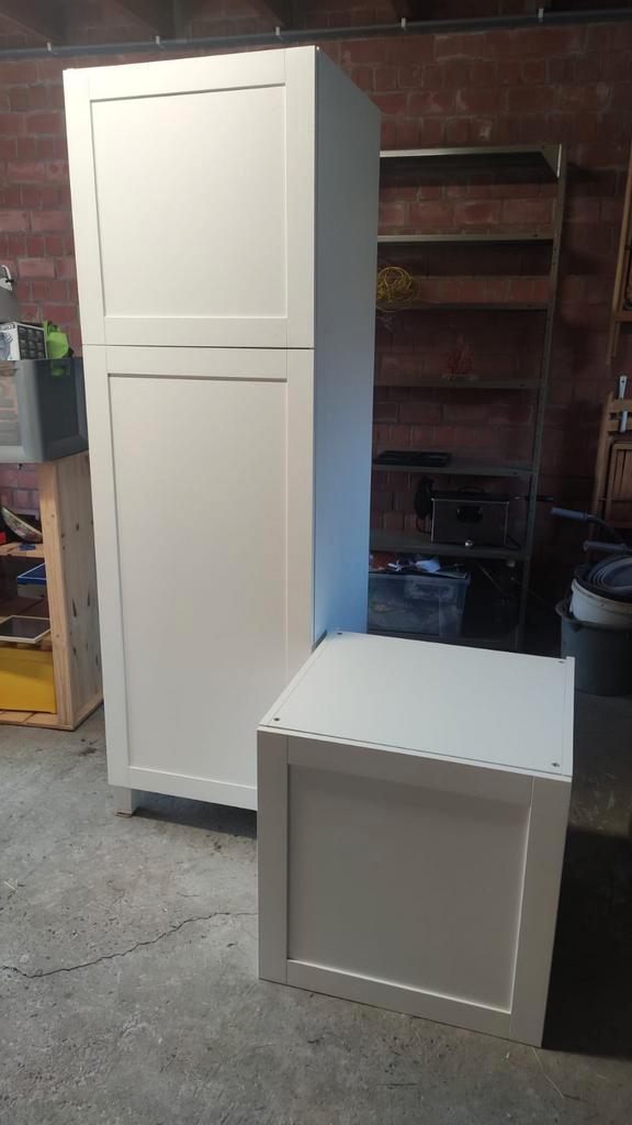 Witte Ikea Platsa kleerkast 2 delen, Huis en Inrichting, Kasten | Schoenenkasten, Ophalen