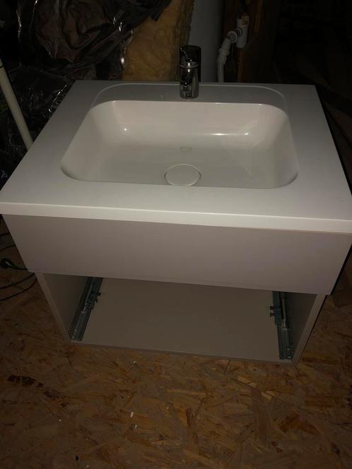 Meuble vasque avec tiroir - vasque à encastrer, Maison & Meubles, Salle de bain | Meubles de Salle de bain, Utilisé, Enlèvement ou Envoi