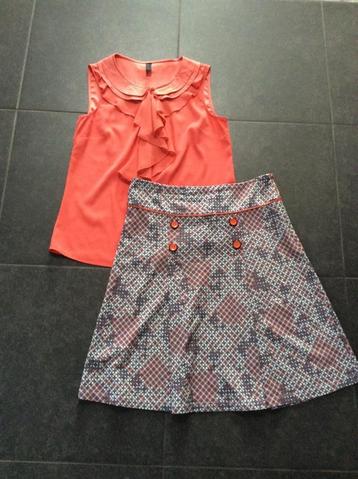 Jupe et haut Wow to go M Vero Moda M, Taille 38/40 (M), Enlèvement ou Envoi, Comme neuf, Longueur genou