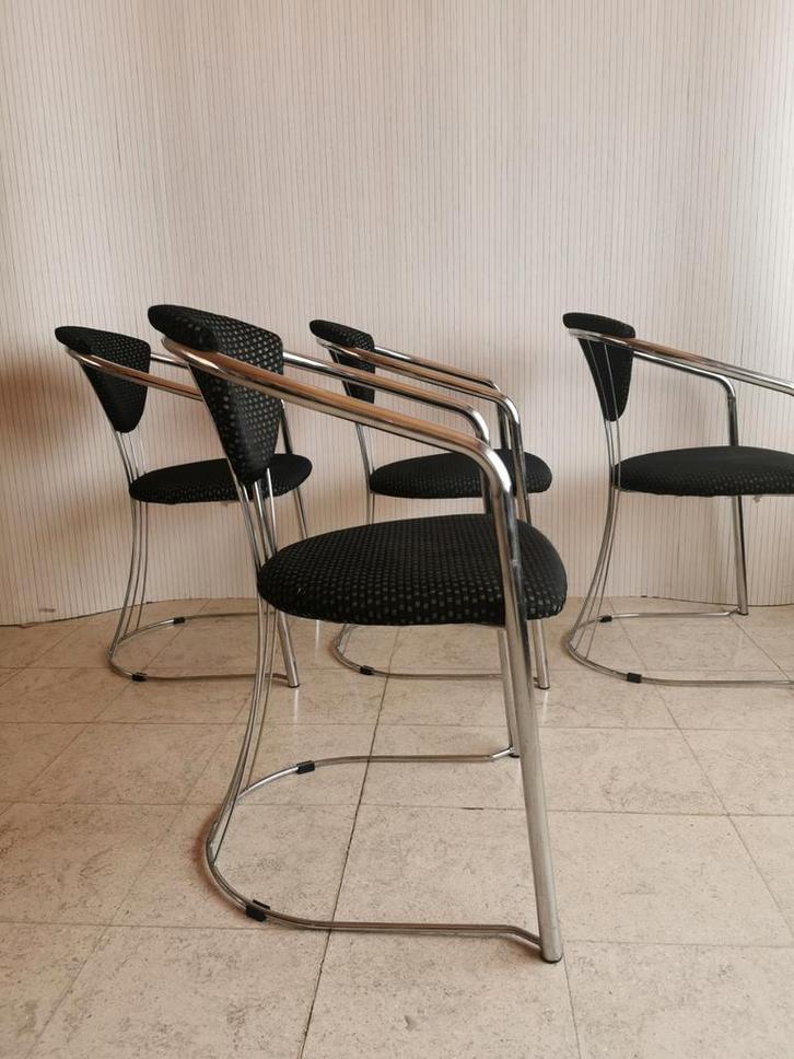 4 Effezeta vintage stoelen, Huis en Inrichting, Stoelen, Zo goed als nieuw, Ophalen