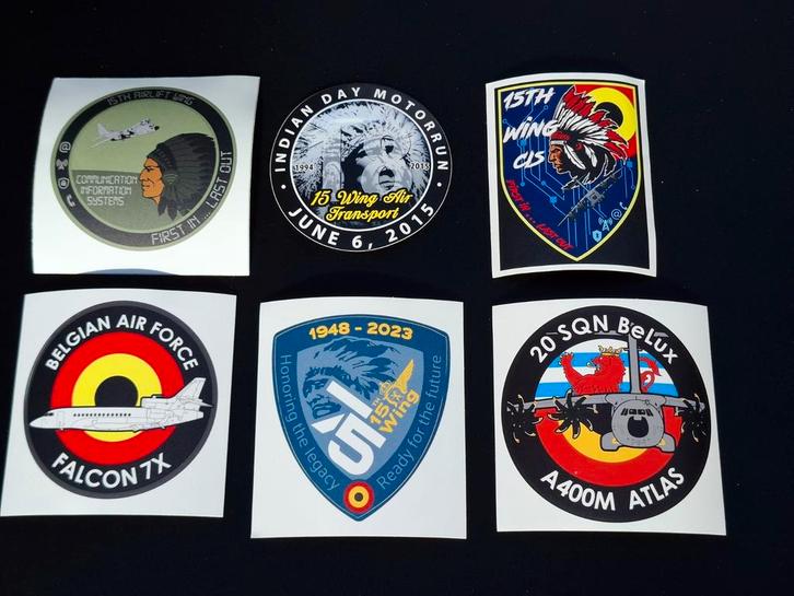 Lot d'autocollants 15W et armée de l'air, Collections, Aviation, Neuf, Enlèvement ou Envoi