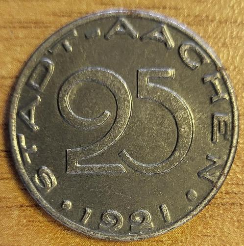 DUITSLAND 25 Pfennig Stadt Aachen 1921 FUNCK#1.21 MS+ .., Postzegels en Munten, Munten | Europa | Niet-Euromunten, Losse munt