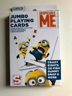 Jumbo playing cards despicable me Nieuw !, Enlèvement ou Envoi, Neuf