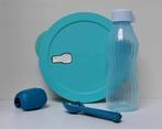 Tupperware™ « Crystalwave » Bord + Fles + Bestek, Huis en Inrichting, Verzenden, Nieuw, Blauw, Bus of Trommel