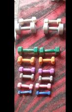 14 paires d'haltères., Sport en Fitness, Fitnessmaterialen, Ophalen, Gebruikt, Rug