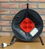 Kabelhaspel - 25 meter - 4 stopcontacten - 3500 w - € 25, Doe-het-zelf en Bouw, Ophalen, Zo goed als nieuw, Kabel of Snoer