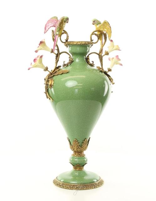 bloemvaas, Huis en Inrichting, Woonaccessoires | Vazen, Nieuw, Groen, 50 tot 75 cm, Aardewerk of Porselein, Ophalen of Verzenden