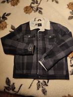 Winterjas ASOS jeans model M donkergrijs geruit, Overige kleuren, Maat 48/50 (M), Ophalen of Verzenden, Zo goed als nieuw