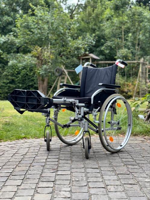 B + B Rolstoel Vouwbare | Lichtgewicht Invalide rolwagen, Diversen, Rolstoelen, Zo goed als nieuw, Handbewogen rolstoel, Inklapbaar