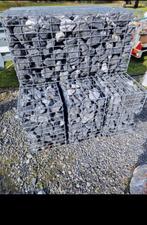 Gabion rempli 100x30x50 avec pierres anthracite noir, Jardin & Terrasse, Enlèvement