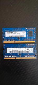 Ddr 3 2gb ram x 2, Computers en Software, Ophalen of Verzenden, Gebruikt, DDR
