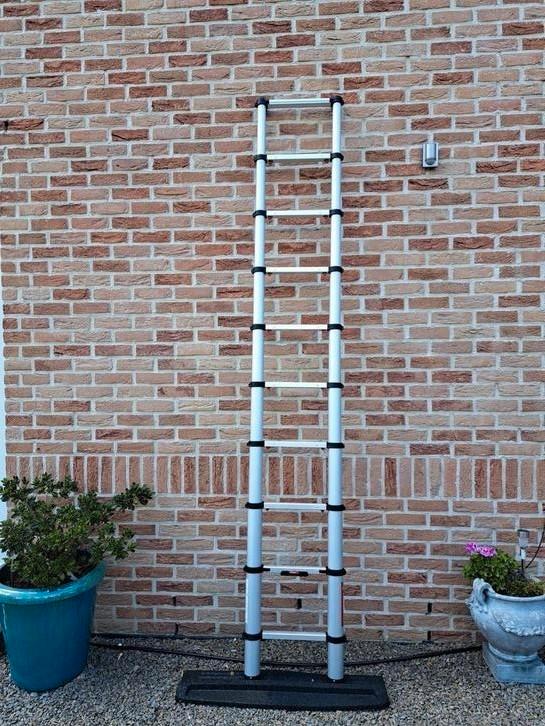 Echelle téléscopique Télésteps Ecoline 3M + tapis antidérapa, Doe-het-zelf en Bouw, Ladders en Trappen, Nieuw, Ophalen