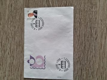 Postzegel van Koning Albert op envelop  beschikbaar voor biedingen