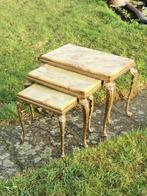 Table d'appoint en marbre, 55 à 75 cm, Comme neuf, Enlèvement, Moins de 45 cm