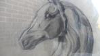Art deco potlood tekening van Paard, Ophalen of Verzenden