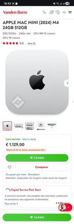 Mac mini M4 24ram 512g, Computers en Software, Apple Desktops, Ophalen of Verzenden, Nieuw, Mac Mini, SSD