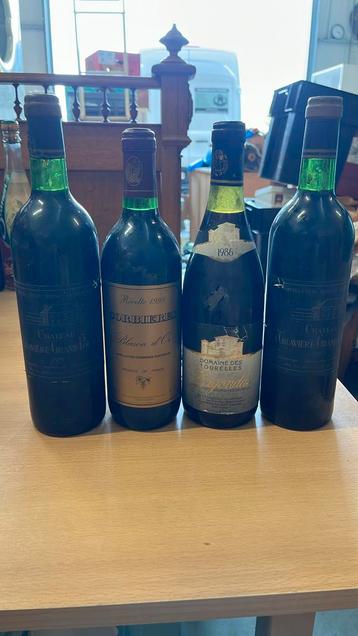 Lot van 5 vintage wijnen beschikbaar voor biedingen