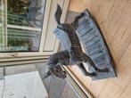 Houten hobbelpaard (grijs geschilderd), Antiek en Kunst, Antiek | Woonaccessoires, Ophalen