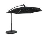 Zweefparasol met LED verlichting, gewichten en hoes, Tuin en Terras, Ophalen, Nieuw, Zweefparasol, Kantelbaar
