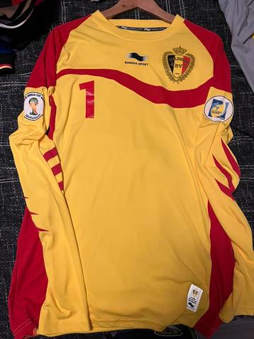 Maillot Courtois matchworn belgique, Enlèvement ou Envoi, Maillot