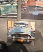 3 schilderijen Cuba auto, Enlèvement, Utilisé