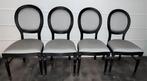 4 chaises à dossier ballon Zimmer & Rhode UK, Tissus, Comme neuf, Enlèvement, Quatre