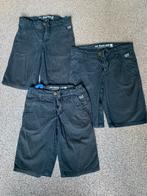 3 Shorts 134 - 140 donkerblauw + 1 sportbroek, Jongen, Gebruikt, Ophalen of Verzenden, Broek
