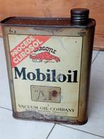 Zeldzaam olieblik Mobiloil AF jaren 30, Verzamelen, Merken en Reclamevoorwerpen, Ophalen of Verzenden, Gebruikt, Verpakking