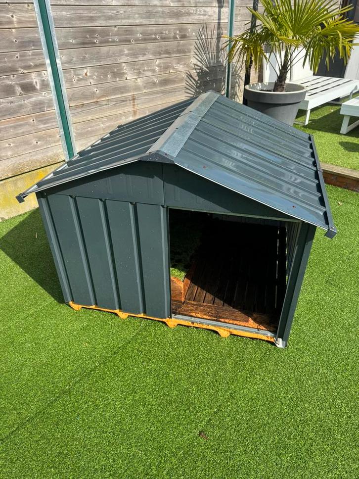 Metalen hondenhok, Tuin en Terras, Tuinhuizen, Gebruikt, Ophalen