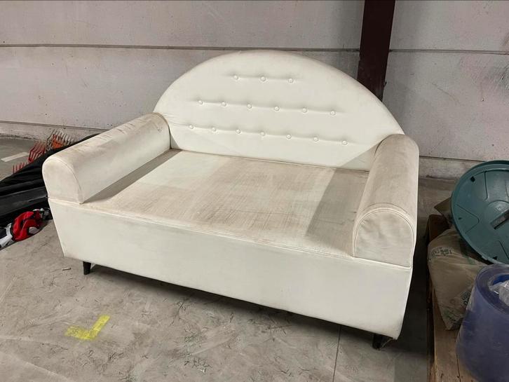 Witte Loungesofa te koop!, Huis en Inrichting, Zetels | Zetels en Chaises Longues, Gebruikt, Tweepersoons, 150 tot 200 cm, 75 tot 100 cm