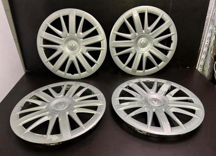 4 wieldoppen Renault Clio Kangoo Megane Scenic Master 16", Auto diversen, Wieldoppen, Gebruikt, Ophalen of Verzenden
