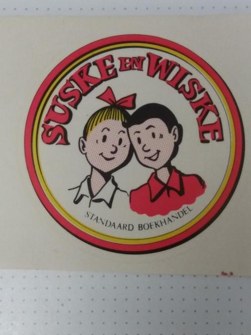 Suske en Wiske – sticker Standaard Boekhandel , vermoed 1969, Collections, Autocollants, Neuf, Bande dessinée ou Dessin animé
