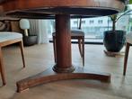 Massief houten ronde tafel !, Antiek en Kunst, Ophalen