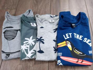 4 tshirten zonder mouwen 110-116 beschikbaar voor biedingen