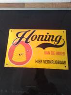 emaille bord honing, Ophalen, Gebruikt, Reclamebord